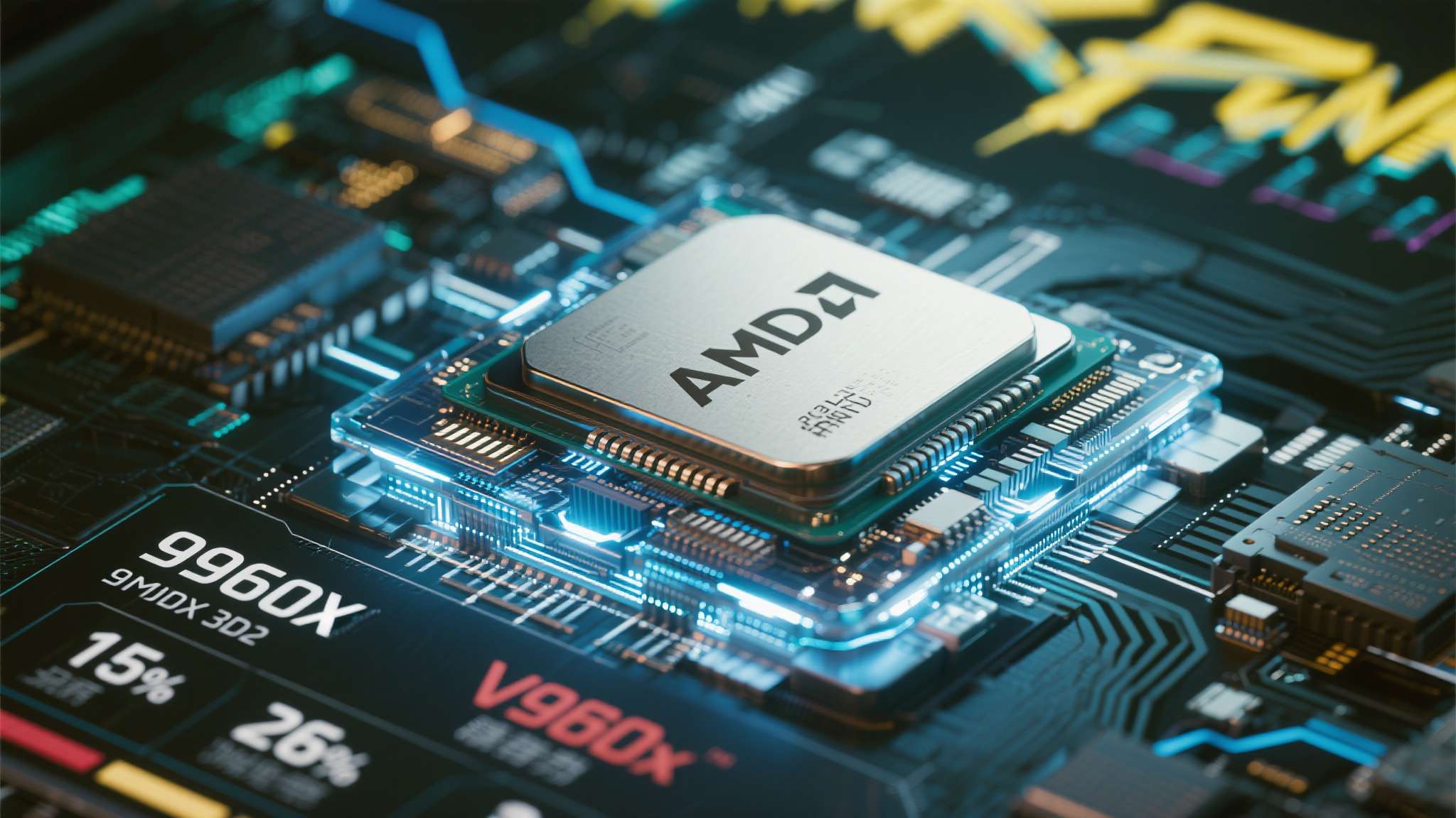 AMD 9950X3D2并非普通产品，它搭载了最新一代3D V-Cache堆叠缓